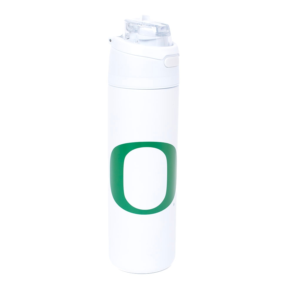 Classic Oregon O, RFSJ, Inc., White, Water Bottles, Metal, Home & Auto, 28 ounce, Stainless Steel, Flip Top, 959080